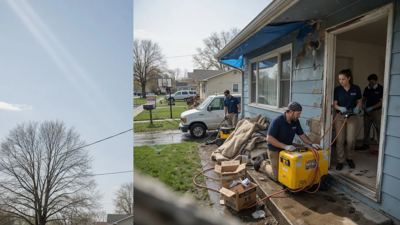 Basement Flood Cleanup in Xenia, IL near me